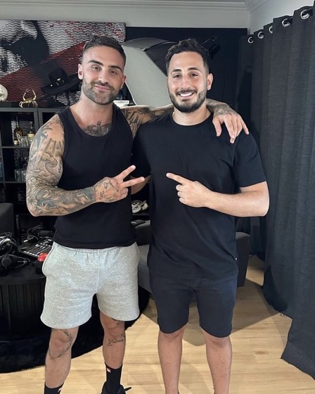 Nicholas Remondos with Jackson O'Doherty