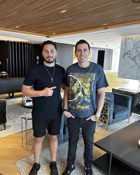 Nicholas Remondos with Simon Beard